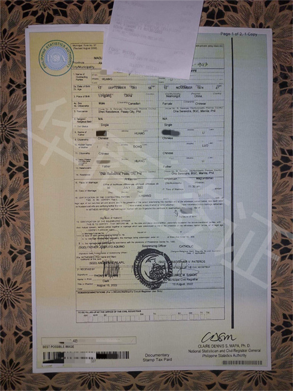 兩個中國人能去菲律賓結婚嗎(多久能拿到)