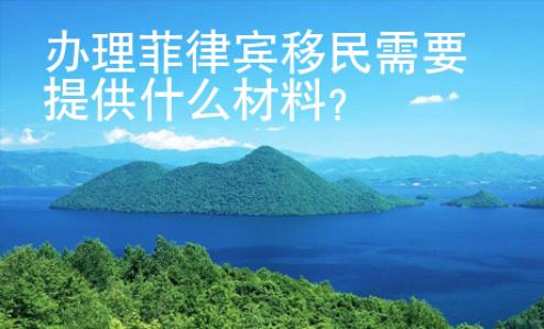 辦理菲律賓移民需要提供什么材料？