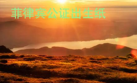 菲律賓公證出生紙