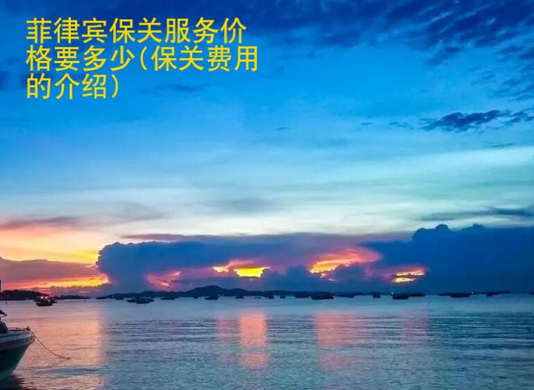 <strong>菲律賓</strong>保關(guān)服務(wù)價格要多少(保關(guān)費用的介紹)