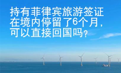 持有菲律賓旅游簽證在境內停留了6個月，可以直接回國嗎？