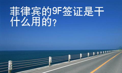 菲律賓的9F簽證是干什么用的？