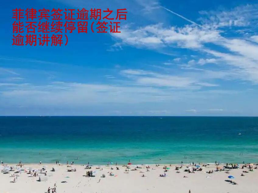 <strong>菲律賓</strong>簽證逾期之后能否繼續(xù)停留(簽證逾期講解)