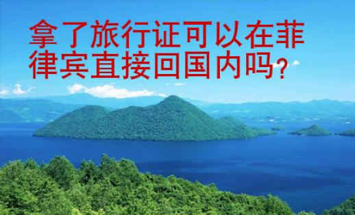 拿了旅行證可以在菲律賓直接<strong>回國</strong>內(nèi)嗎