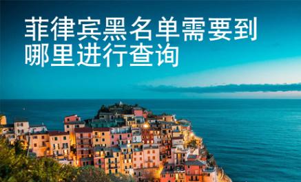 <strong>菲律賓</strong>黑名單需要到哪里進(jìn)行查詢