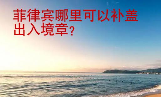菲律賓哪里可以補(bǔ)蓋出<strong>入境</strong>章