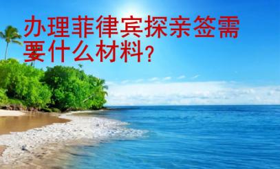 辦理菲律賓探親簽需要什么材料？