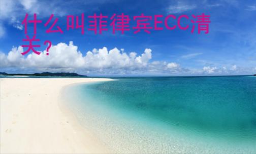 什么叫菲律賓ECC清關