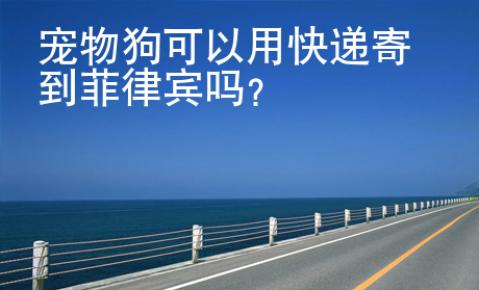 寵物狗可以用快遞寄到<strong>菲律賓</strong>嗎