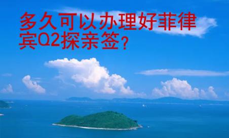 多久可以<strong>辦</strong>理好菲律賓Q2探親簽