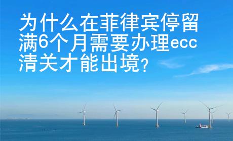為什么在菲律賓停留滿6個月需要辦理ecc清關才能出境？