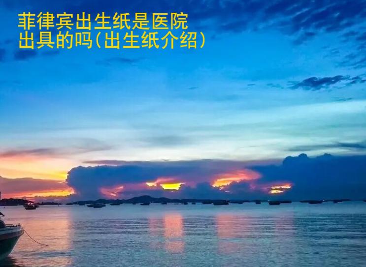 菲律賓出生紙是醫院出具的嗎(出生紙<strong>介紹</strong>)