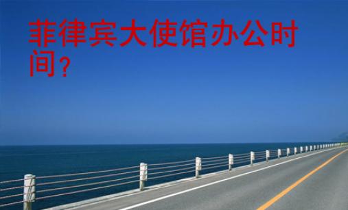 菲律賓大使館辦公時間