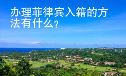 辦理菲律賓入籍的方法有什么
