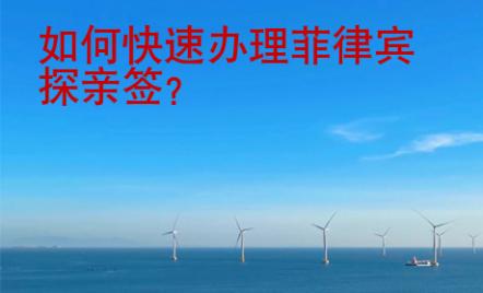 如何快速辦理菲律賓探親簽？