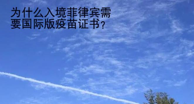 為什么入境菲律賓需要國際版疫苗證書？