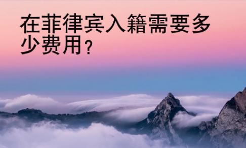 在菲律賓入籍需要多少<strong>費用</strong>