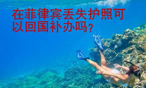 在菲律賓丟失護照可以回國補辦嗎