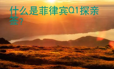 什么是菲律賓Q1探親簽