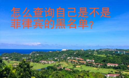 <strong>怎么</strong>查詢(xún)自己是不是菲律賓的黑名單