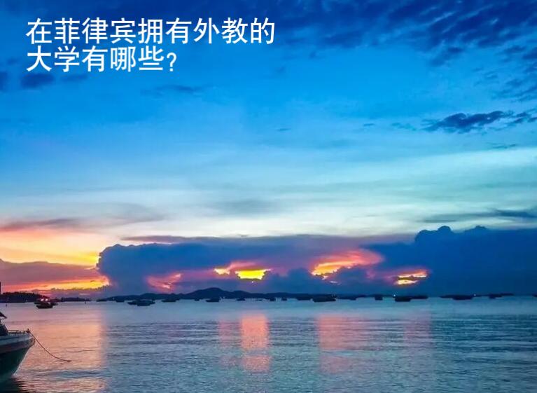 在菲律賓擁有<strong>外教</strong>的大學有哪些（菲律賓有外教的大學）
