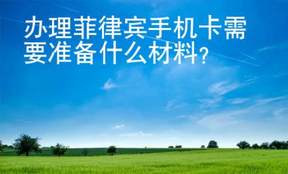 辦理菲律賓<strong>手機卡</strong>需要準備什么材料