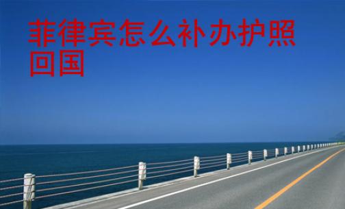 菲律賓怎么補辦護照回國