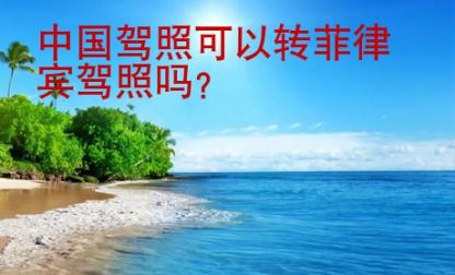中國<strong>駕照</strong>可以轉菲律賓駕照嗎
