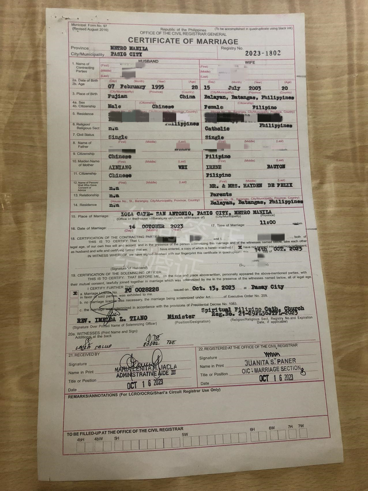 菲律賓申請結(jié)婚證多少錢(可以辦理什么簽證)